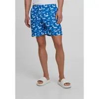 Urban Classics Shorts de bain bleu / blanc