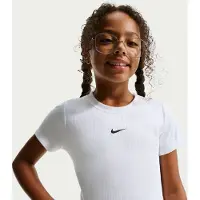 Nike T-shirt slim court côtelé fille