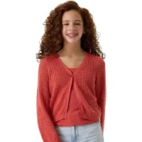 Garcia O262453 Cardigan Rouge 10-11 Years Fille