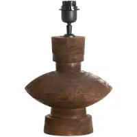 Light & Living Lampe de table - marron - Fiera - bois - luminaire individuel - E27 - 8315064 -