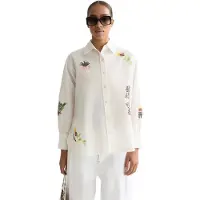 Scotch & Soda U9b01331t Long Sleeve Shirt Beige 40 Femme