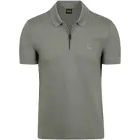 BOSS Polo Slim Fit en coton stretch à patch logo
