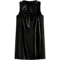 Armani Exchange pour femme. XW001812AF18859UC001 Robe à col roulé noire (XS), Casuel, Fête, Viscose, Sans manches / bretelles