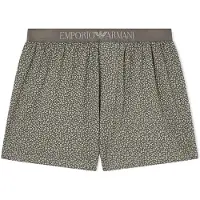 Emporio Armani pour homme. EM000798_AF18885 Boxers Pattern Mix vert (S), Homewear, Coton
