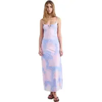 Balmohk 30000542 Strap Print Sleeveless Long Dress Bleu L Femme