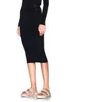 Armani Exchange pour femme. XW001877AF11957MC005 Jupe taille haute noire (XS), Casuel, Classique, Viscose