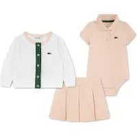 Lacoste 147206 Skirt Beige,Blanc 18 Months Fille