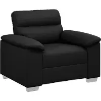 vidaXL Fauteuil noir 100x81x84 cm Simili cuir