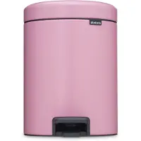 Brabantia Poubelle à pédale NewIcon 5 l, rose lilas