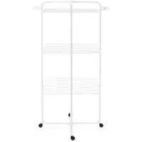 Brabantia 306303, Support de sol, Acier, Blanc, 23 m, 3 moitiés, 760 mm