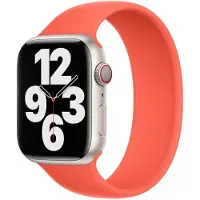 Apple Bracelet solo en silicone pour Watch | 38/40/41/42 mm - Taille 2 - Nectarine