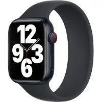 Apple Bracelet Boucle unique en Silicone Watch | 44/45/46/49 mm - Taille 6 - Midnight