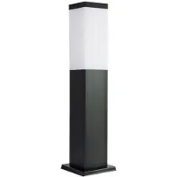 Mangel Poteau de jardin carré 45 cm 1xE27 noir IP44 SU-MA Inox SS802-450 BL