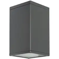 SU-MA Plafonnier spot extérieur 21x12 cm 1xE27 gris foncé IP54 8003 DG