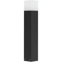 SU-MA Poteau d'éclairage 58 cm 1xE27 noir IP44 Cube CB-580 BL