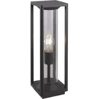 SU-MA Lampe sur pied de jardin 50 cm 1xE27 noir IP65 Porto M1932-500