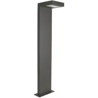 SU-MA Lampe de jardin, poteau d'éclairage 58 cm, LED 10 W, gris foncé, IP54 KR-580