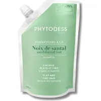 Phytodess Recharge de Shampooing à la Noix de Santal - Soin Cheveux Plats et Fins 500ml - Vigueur, Légèreté et Volume Naturel