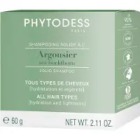 Phytodess Shampooing Solide à l'Argousier - Soin pour Tous Types de Cheveux 59g - Hydratation, Légèreté et Protection Naturelle