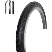 Roverstone 1 x HY 156 « 24 » Pneu de vélo Enveloppe de vélo Noir 47-507 (24 x 1,75) avec démonte-pneu