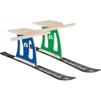 SkiBock Kit complet XL : luge, ski, neige, luge d'hiver - Couleur : bleu