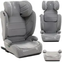 Bebelissimo - i- Giro - 2in1 siège enfant 100-150 cm -ISOFIX i-Size Standard - SPS protection contre les chocs latéraux - light grey