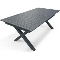DCB Groupe Table de jardin en aluminium