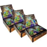 Panini Minecraft - Série 3 « Créer, Explorer, Survivre » : cartes à collectionner - 3 présentoirs (54 boosters)