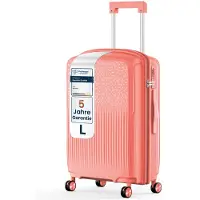4FLY Valise à coque rigide Pixel PP 24 pouces – Taille L – Rose corail