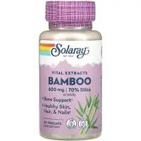 Solaray Bamboo 300mgr 60 Units Blanc,Rose