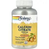 Solaray Calcium Citrate 1000mgr Orange 60 Units Blanc