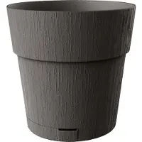 Hobby Hall Pot De Fleur Stefanplast Ethica 40 Cm Gris - 39 Cm H Avec Réservoir D'eau Amovible