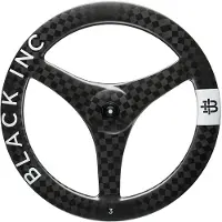 Black Inc Three Disc Tubeless Road Front Wheel Argenté 12 x 100 mm