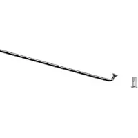 CnSPOKE Inox 2 X 272 Mm Spokes And Nipples Kit Argenté 272 mm