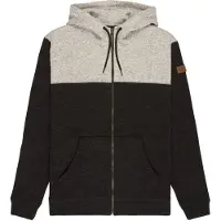 Quiksilver Sweatshirts à capuche KELLER BLOCK ZIP hommes - Gris - EU S