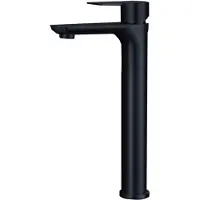 INF Robinet de salle de bain élégant en acier inoxydable 304 Black