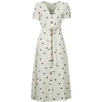 Vero Moda Robe VMJOAN S/S 7/8 SHIRT DRESS femmes - Beige - EU S