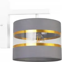 Light11 HOME Applique murale élégante Kinkiet dorée, abat-jour 20 cm, LED, style moderne