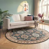 FRAAI Tapis rond vintage - Imagine Oriental Rustique | Ø 200 cm | Rond | Pile courte