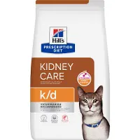 Hill's Pet Nutrition Prescription Diet k/d Kidney Care nourriture pour chat - Saumon - 1,5 kg