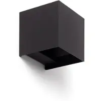 LEDKIA Applique Murale Extérieure Led 6w Aluminium Éclairage Double Face Eros 4000k Noir Blanc Neutre