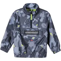 MINOTI - Veste coupe-vent pour garçons, avec fermeture éclair courte MN520 (146) (noir)