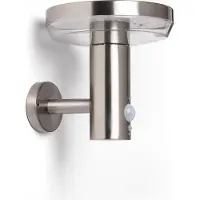 LEDKIA Applique Murale Extérieure Solaire Led 5w Aluminium Avec Détecteur De Mouvement Barton Argent