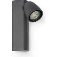 LEDKIA Applique Murale Extérieur Aluminium Abel Gris Foncé