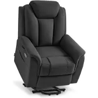 MCombo M Fauteuil TV avec aide au lever électrique, 2 roulettes pour plus de mobilité, massage et chauffage, appuie-tête réglable, fauteuil avec aide au lever 7269MB