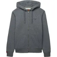 Superdry Essential Logo Full Zip Sweatshirt Gris L Homme