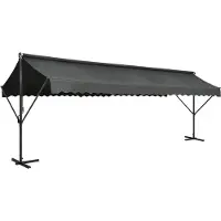 The Living Store Store de jardin autoportant 600 x 300 cm, anthracite