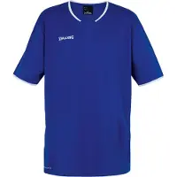 Spalding Move Shooting Shirt S/S Kinder royal/weiss 116