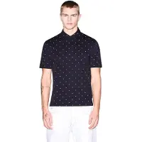 Armani Exchange pour homme. XM000735AF10356FB434 Polo imprimé marine (M), Casuel, Coton, Manche courte