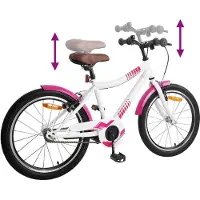vidaXL Vélo pour enfants 18 pouces, pour les 5-7 ans, rose